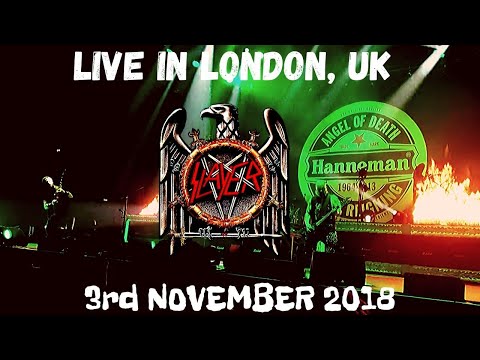 SLAYER - live London 03 11 2018  - ANGEL OF DEATH - SSE ARENA WEMBLEY LAST LONDON SHOW