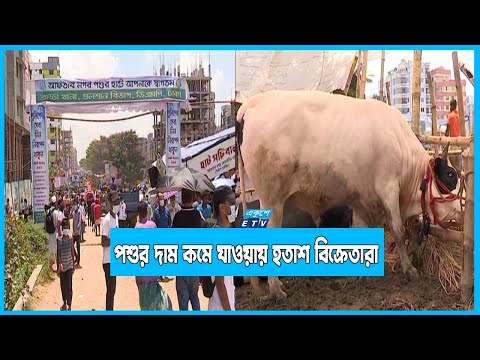 পশুর দাম বেশি কমে যাওয়ায় হতাশ বিক্রেতারা