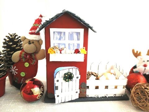 DIY LAMPARA DE NAVIDAD CON CAJA DE LECHE!!!