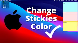 How to Change Color of Stickies on Mac