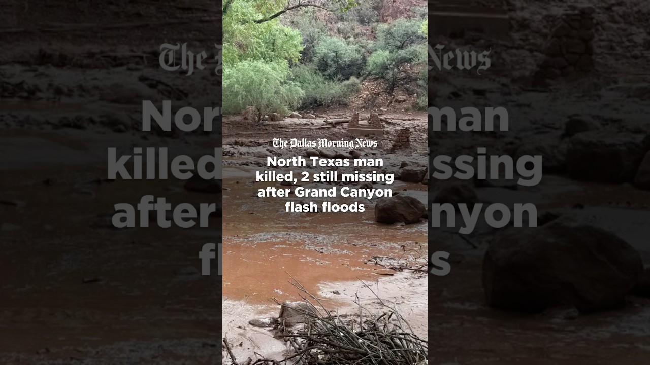 Video thumbnail for North Texas man killed, 2 still missing after Grand Canyon flash flood
