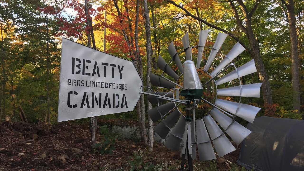 How Antique Water Pumping Windmills Work mechanically