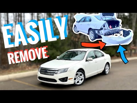 How To EASILY Remove Rear Bumper Off A 2006-2012 Ford Fusion
