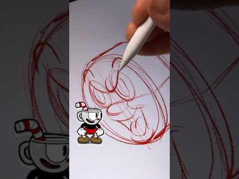 How to draw Thomas the Tank Engine in 1930s old cartoon style #rubberhose #drawingtutorial #cuphead