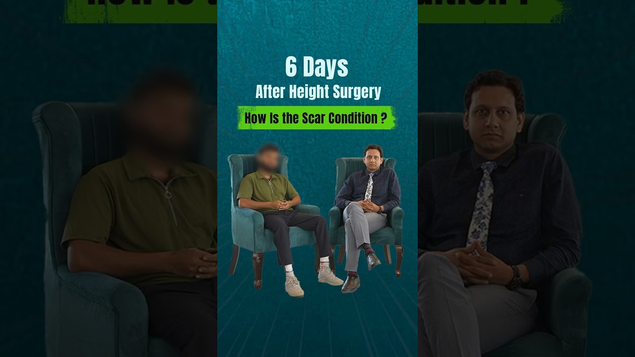 6th Day After Frame Removal | Achieved 8cm Height | Scar Condition
