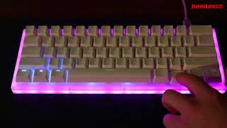 ゲーミングキーボード「GamaKay K61」レビュー キーの光り方