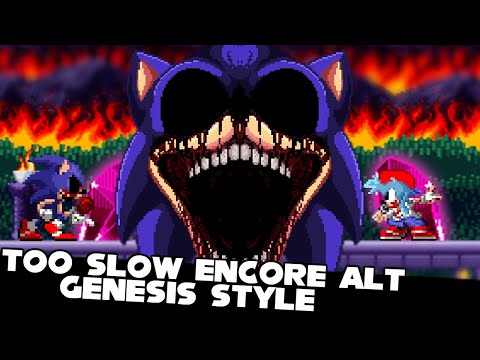 FNF | Too Slow Encore ALT - Vs Sonic.exe (Genesis Style) | Hard/Gameplay/FC |