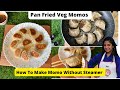 Pan Fried Momos ! Perfectly crispy bottom momos with a healthy filling