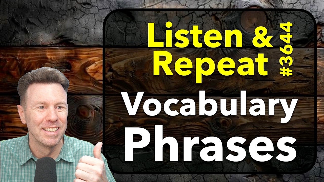English Speaking Practice with Vocabulary - Phrasal Verbs