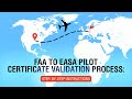 6. FAA To EASA Pilot Certificate Validation Process: Step-by-step instructions