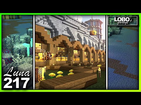 MINECRAFT Survival 217 | Emergency Beelocation! Honey & Flower Farms | LUNA SSP Phase 2