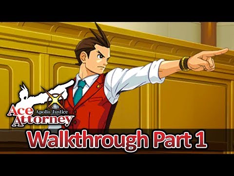 Apollo Justice: Ace Attorney 3DS Walkthrough Part 1 (HQ) No Commentary