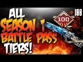 ALL 100 TIERS IN THE APEX LEGENDS SEASON 1 BATTLE PASS
