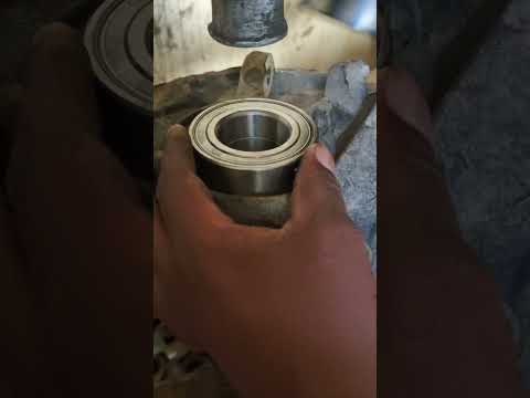learn how to press a wheel bearing #first stage#  subscribe