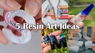 5 Easy Resin Art Ideas for Beginners | How to resin art at home | Artshabits