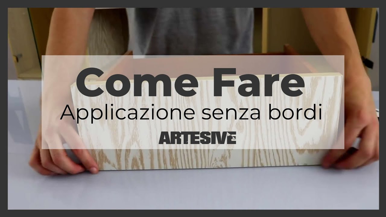 Applicazione Facile della Pellicola Adesiva per mobili. Solo Frontale senza bordi.