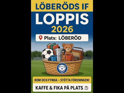 ✨ Löberöds IF Loppis 2026 – Förhandsinfo ✨