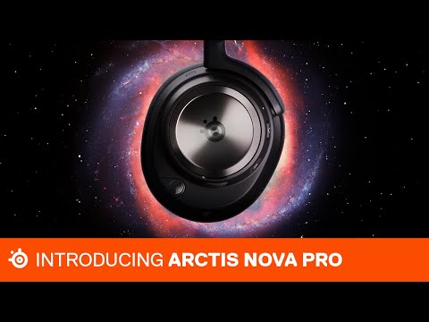 Belaidės žaidimų ausinės SteelSeries Arctis Nova 7, Juodos spalvos video