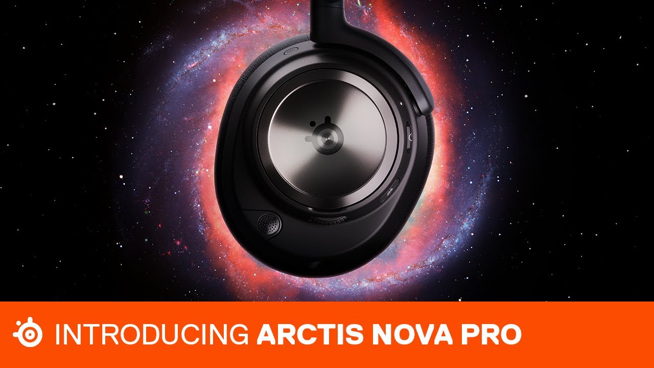 سماعة الألعاب اللاسلكية ستيل سيريز Arctis Nova Pro ، نظام طاقة إنفينيتي ، دفق صوتي مزدوج ، إلغاء نشط للضوضاء ، ميكروفون ClearCast Gen 2 ، متوافق مع PS4 / PS5 / PC ، أسود | 61520