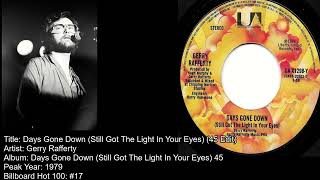 Gerry Rafferty-Days Gone Down (Still Got The Light In Your Eyes) (45 Edit)