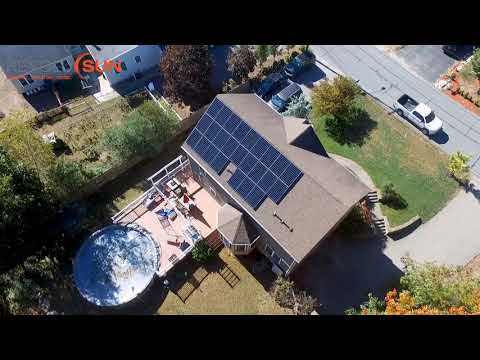 Drone Video of a SunPower solar installation in Burlington, MA