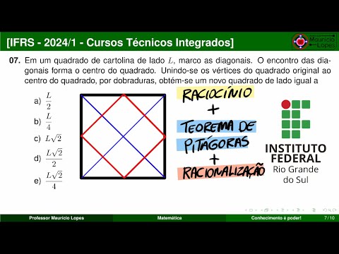 Question 07 of mathematics - IFRS 2024/1