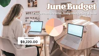 JUNE Budget With Me 💸 Unexpected earnings, baby budgeting & bills!