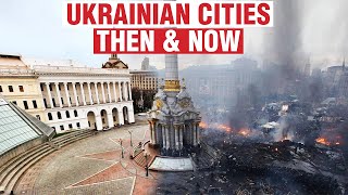 Ukrainian cities: Before & after the war - Kyi