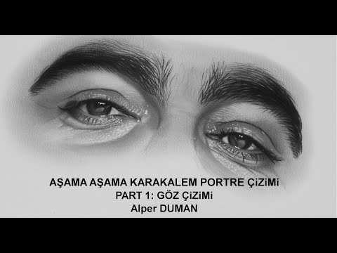 Aşama aşama portre çizimi - Part 1: Göz Çizimi (Realistic Eye Drawing)