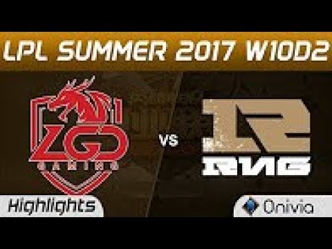 LGD vs RNG Highlights Game 1 LPL SUMMER 2017 LGD Gaming vs Royal Never Give Up by Onivia
