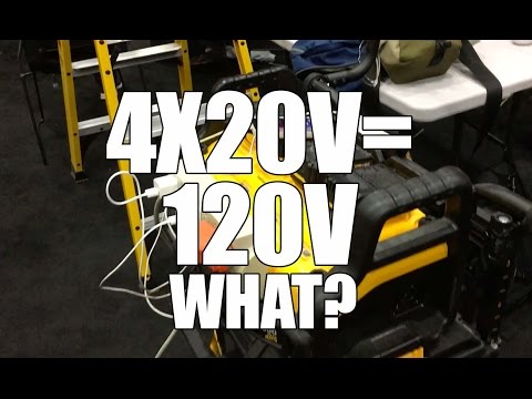 DeWALT Portable Power Station & 60v and 20V Charger DCB1800 - First Look