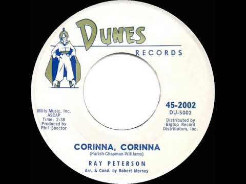 1961 HITS ARCHIVE: Corinna, Corinna - Ray Peterson (hit 45 single version)