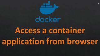 How to access docker container application from outside 🐳