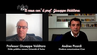 A casa con il prof Giuseppe Valditara, professore Diritto pubblico romano Università di Torino