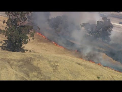 Brush fire in Oceanside prompts evacuations, freeway closures | cbs8.com