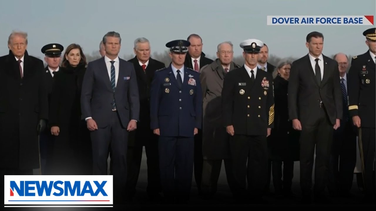 President Trump participates in dignified transfer of National Guard members killed in Syria