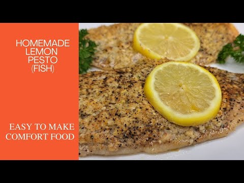 How to Make Lemon Pesto Fish #fish #lemon