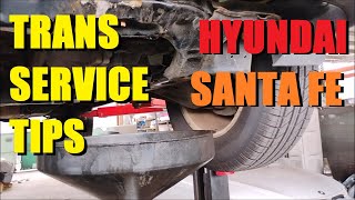 2012 Hyundai Santa Fe Transmission Service Tips