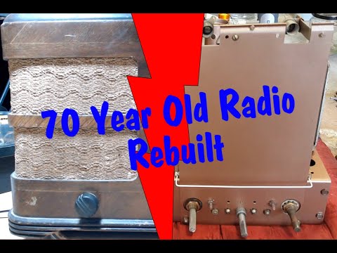1940s STC 548 Timber Tube Radio Restoration Part 1