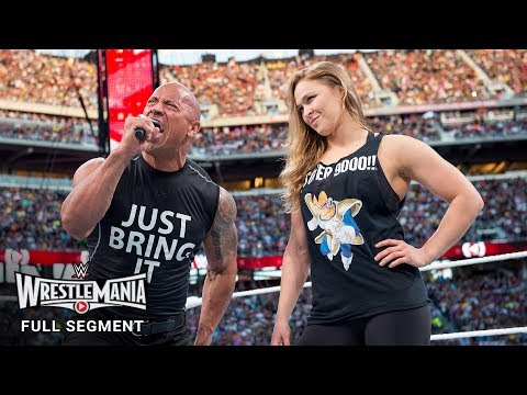 FULL SEGMENT - The Rock and Ronda Rousey confront The Authority: WrestleMania 31 (WWE Network)