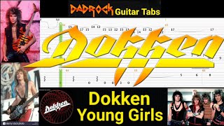 Young Girls - Dokken - Guitar + Bass TABS Lesson