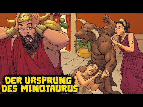 Der Seltsame Ursprung des Minotaurus - Griechischen Mythologie-Geschichte und Mythologie Illustriert