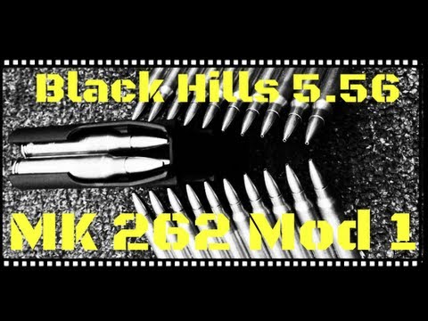 Black Hills MK 262 Mod1 77gr 5.56 OTM Ballistic Gel Test (HD)