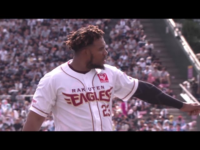 【3回裏】イーグルス・フランコ レフトへ運ぶ痛烈な2点タイムリーヒット!! 2025年9月14日 東北楽天ゴールデンイーグルス 対 千葉ロッテマリーンズ