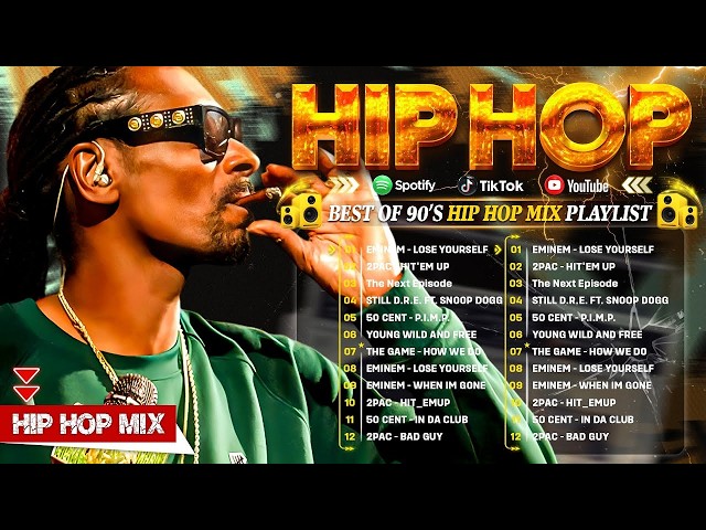 Best of Old School Hip Hop 90's Mix🎵 Snoop Dogg, Dr. Dre, 50 Cent, Eminem, Ice Cube, Juicy SDDEFAULT Thumbnail