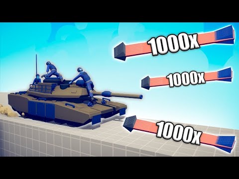TANK vs 1000x OVERPOWERED UNITS - TABS | Totally Accurate Battle Simulator 2024