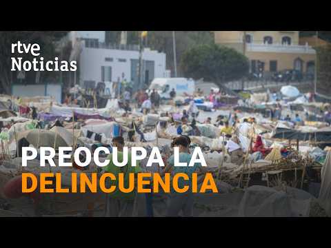 Crisis migratoria Ceuta | La tensión crece al caer la noche, con miles de migrantes por las calles