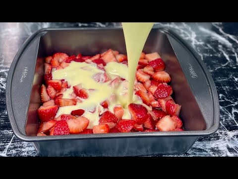 CLAFOUTIS AUX FRAISES 🍓 Facile et rapide