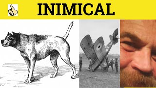 🔵 Inimical Meaning - Inimically Examples - Inimical Definition -  GRE 3500 - Inimical Inimically