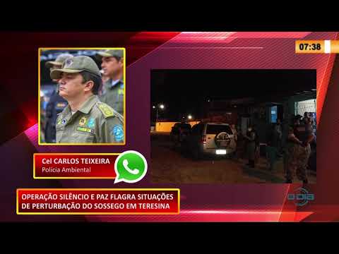 Operação Silêncio e Paz flagra situações de perturbação do sossego em Teresina 23 11 2020